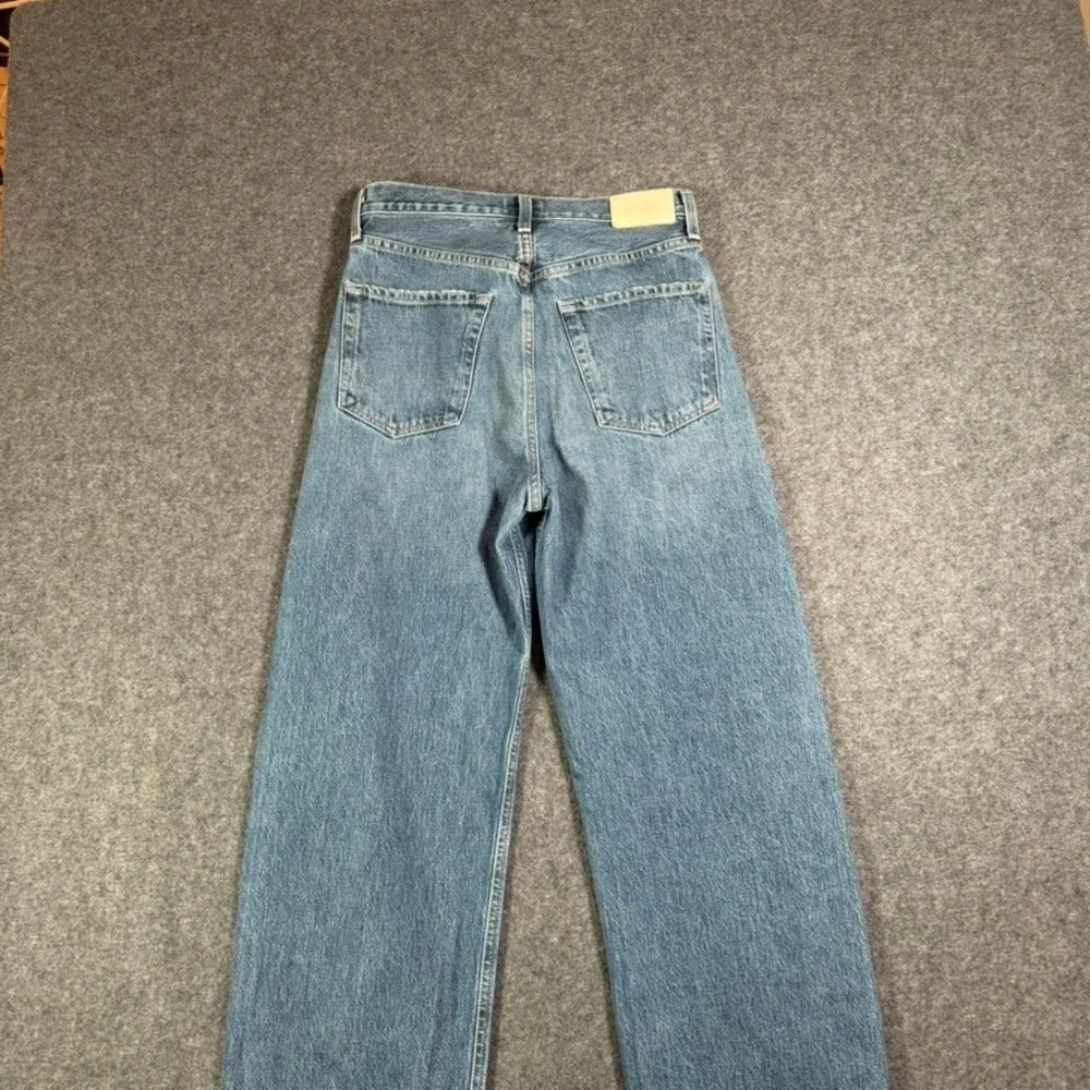 Citizens of Humanity Ayla Baggy Wide Leg Jeans Blue 24 Cotton Rigid Comfy Lux